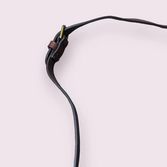 NWT Fossil Faye Crossbody Straw Woven Handbag Terracotta Accents Brown Strap - Picture 7 of 10